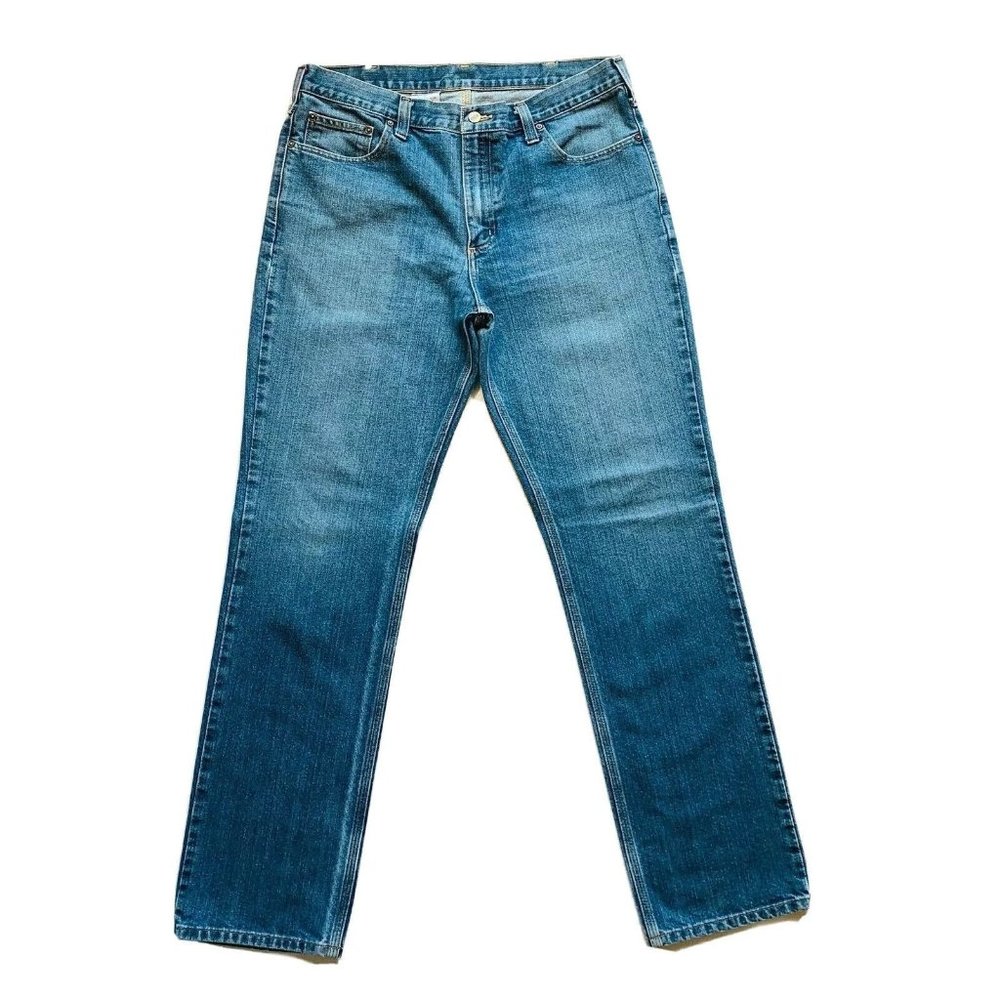 Vintage Carhartt‎ Jeans Mens 36x34 Straight Traditional Fit Medium Blue Denim